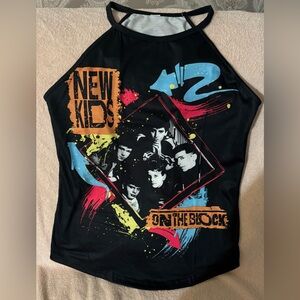 New Kids on the Block Graphic Tank Top - Black